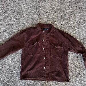Abercrombie & Fitch Men's Brown Corduroy Overshirt